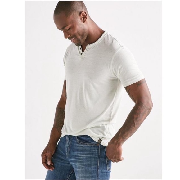 Lucky Brand Other - Lucky Brand Men’s Button Notch White Tee XL